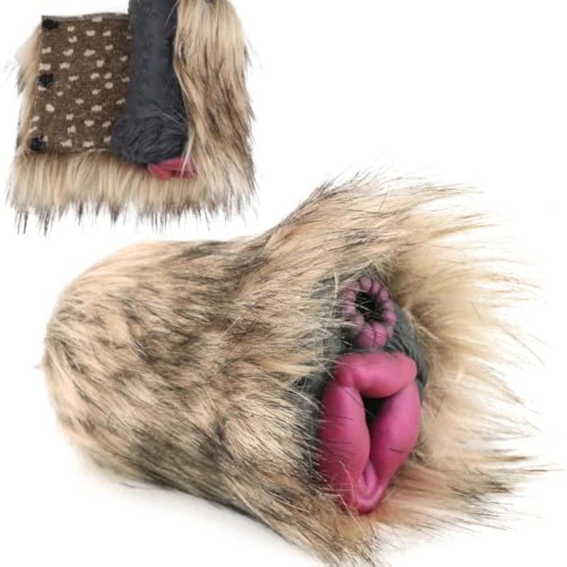 Dog Pussy Fantasy Masturbator Furry Sex Toy Black Realistic Vagina for Men