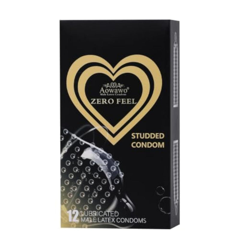 Studded Condoms for Men, Ultra Thin Textured, 12 Count