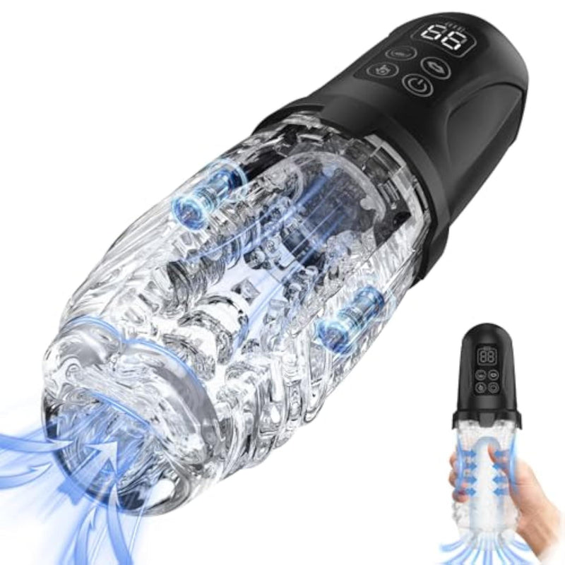Male Masturbator Sex Toys for Men Transparent Pocket Pussy