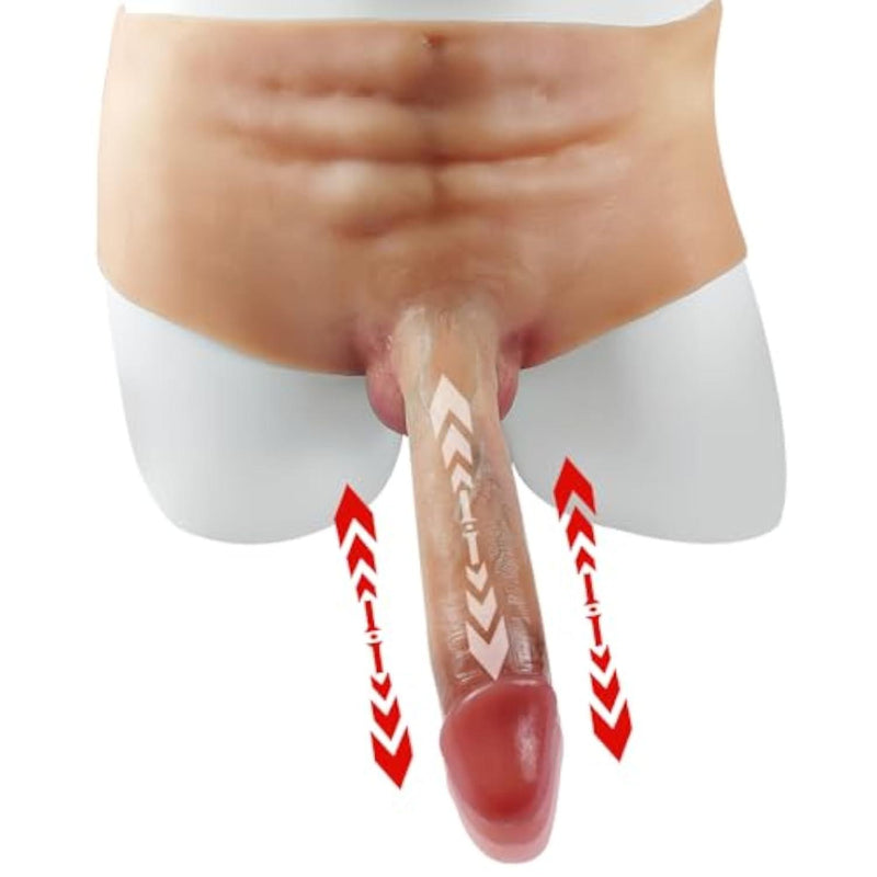 6 Inch Silicone Dildo Panties Realistic Penis Male Strapon