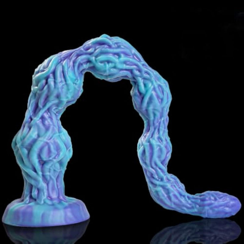 20" Monster Dildo Sex Toys, Long Tentacle Dildo with 6 Dog Knot Anal Beads