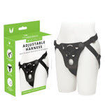 Strap Harness, Black, Unisex Strap Dildo, 1.8 in & 1.2 in