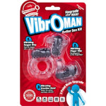 Vibrating Couples Set for Couples, VibrOMan, Black, 1ct