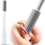 Male Masturbators Cleaning Brush?Large Sex Toy Cleaner, Sex Doll Care Kits Male?Toy Cleaning Kit for Adult Pocket Pussy Vagina Anal Long Handle with Silicone Brush Head, Does not Damage Toys