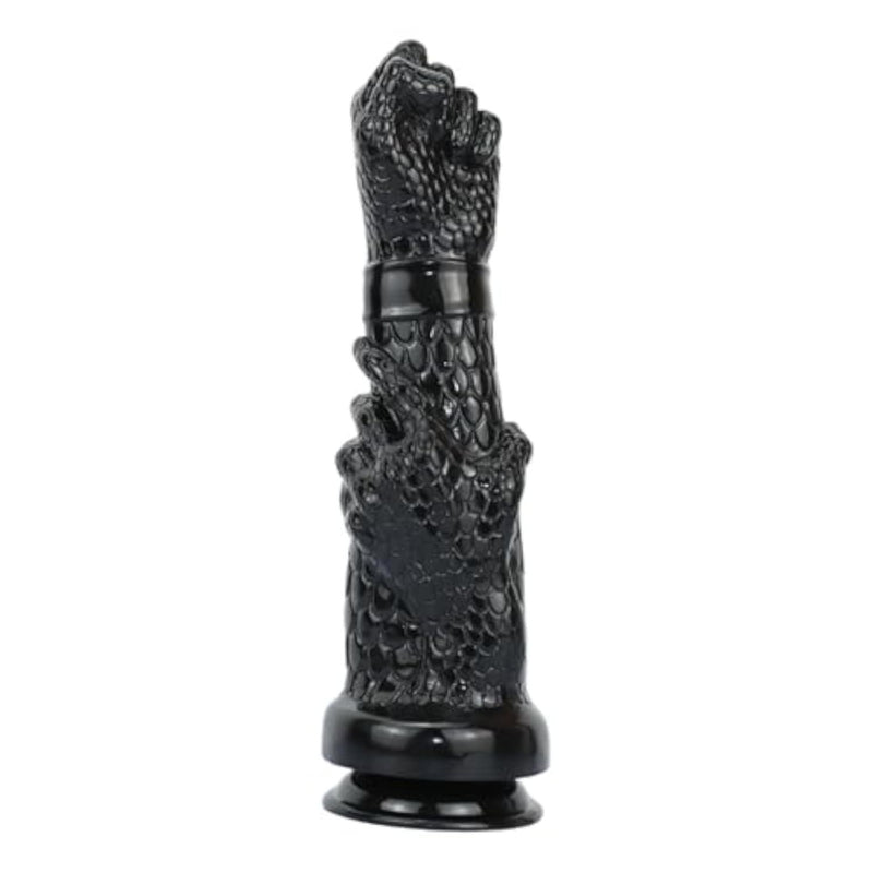13 Inch Realistic Fist Dildo with Scales & Suction Cup - Thick Huge Black Hand Dildo for G-Spot & Advanced Play - Huge Anal Butt Plug Anal Trainer Prostate Massage for Men Women