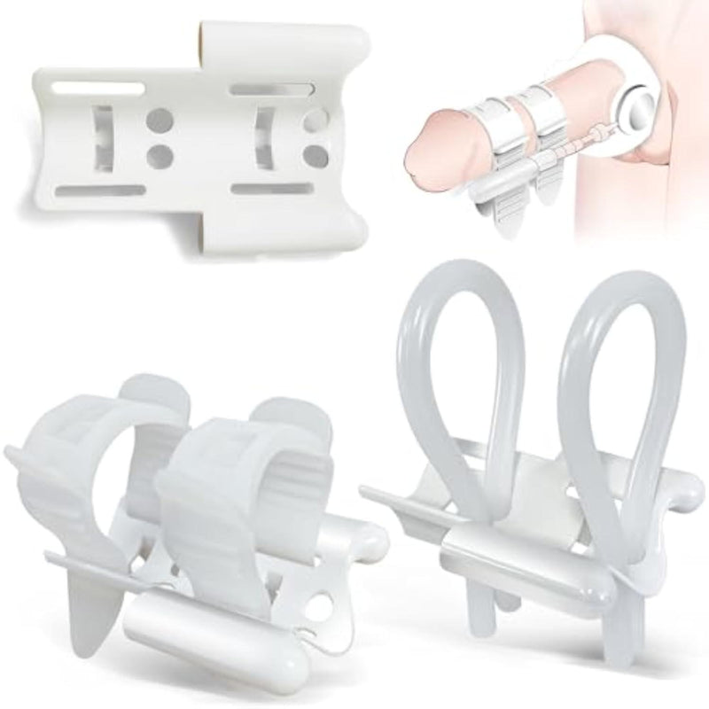 Penis Extender Penis Pump Kit Universal Accessories, Extended Reinforced Support Points, Two Enhanced Protection Fixing Methods, Wearable Traction Penis Training Device Accessory