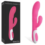 Warming Rabbit G Spot Vibrator, Rechargeable Heated Dual Motor Clitoral and G Spot Stimulator, Waterproof Silicone Rabbit Vibrator with 25 Vibration Combos for Women and Couples
