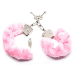 Bondage Boutique Furry Handcuffs Sex Toy for Couples, Pink