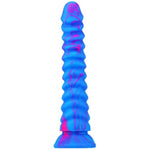 Blue Realistic Dildo Anal Dildos with Suction Cup? Silicone G Spot Dildo with Textures Adult Sex Toy for Women Men