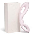 Mobius A Spot Vibrator, Dual Stimulation with Movable Massage Bead, Rabbit Sex Toy, Adult Toys for Women, G Spot & A Spot Insertable, 12 Pleasure Modes, Waterproof (Light Pink)