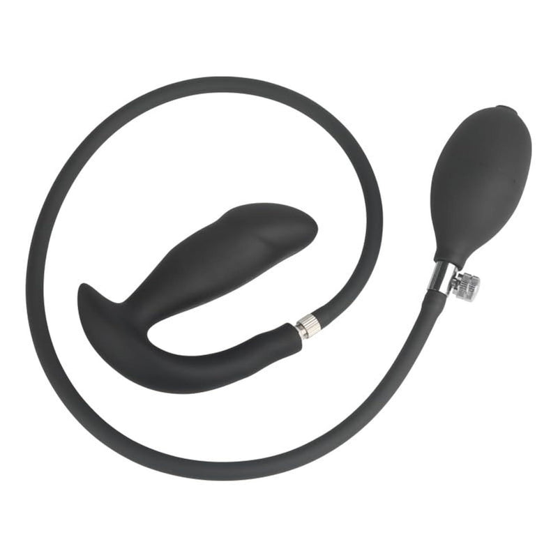 Inflatable Butt Plug, Silicone Anal Trainer with Hand Pump