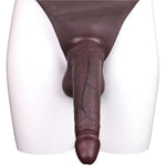 Hollow Realistic Strapless Strap On Dildo Harness Wearable Panty, Silicone Penis Enlarger Pump Sleeve Triangle Panty Adult Sex Toy for Men