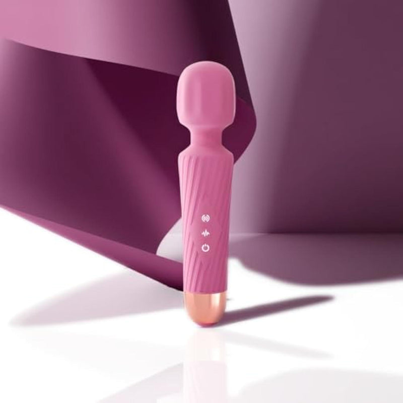 Vibrator Wand, Adult Sex Toys for Women, Vibrating Massager (Pink)