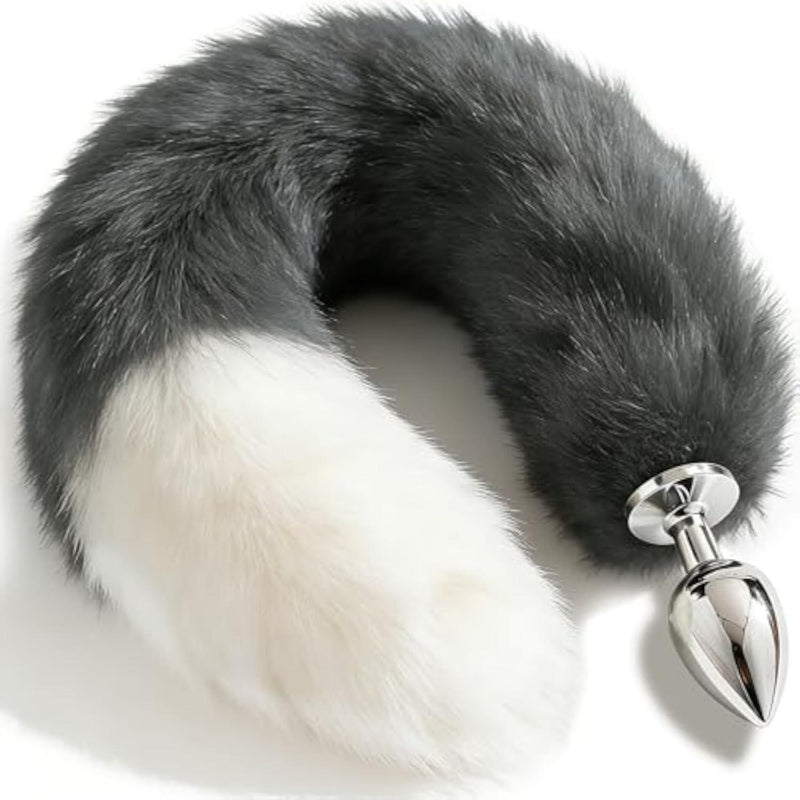 Fox Tail Plug with Detachable Butt Plug and Thickened Extended Tail