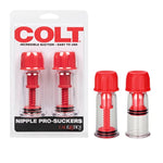Novelties Colt Nipple Pro-Suckers, Red/Clear