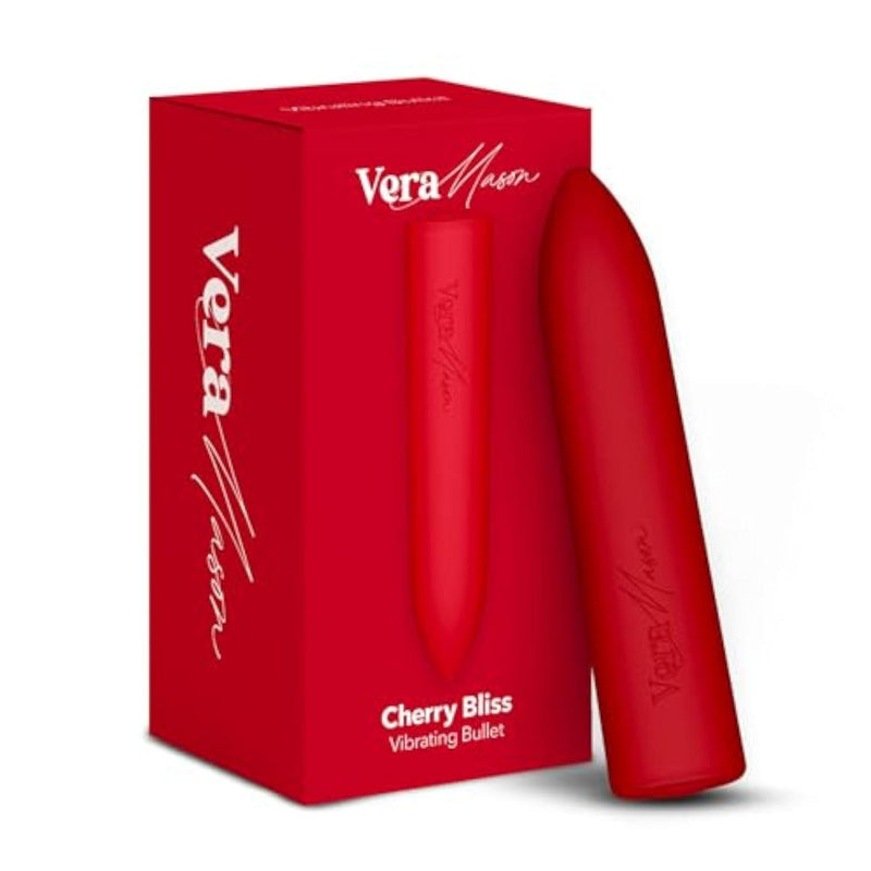 Mini Bullet Vibrator for Women, 10 Vibration Modes, 100% Waterproof & Whisper-Quiet Pocket Vibrator, USB Rechargeable Clitoral Stimulator for Self-Care & Intimate Wellness (Cherry Red)