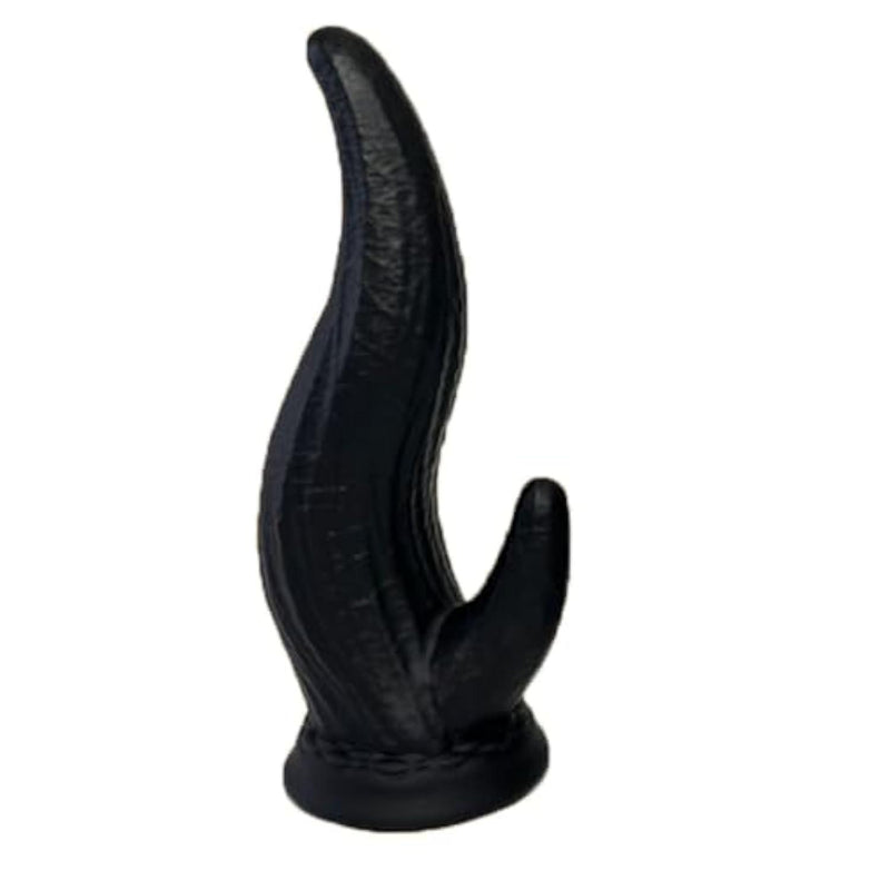 Fantasy Dual-Headed Dildo, Silicone Anal Plug with Suction Cup, Knot Design with Spiked Head for Prostate Stimulation, Double Sided Dildos for G-spot Anus Dual Pleasure, Unisex Adult Sex Toys (S)