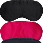 2-Pack 22 Momme 100% Mulberry Silk Sleep Mask for Women, Extra Thick Eye Mask for Sleeping, Hangzhou Silk Blindfold, Hair-Friendly Eye Cover for Sleeping with Faux Silk Sleep mask Sample