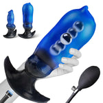 Magnetic Inflatable Butt Plug Dildo, Inflatable Anal Plug Knot Buttplug