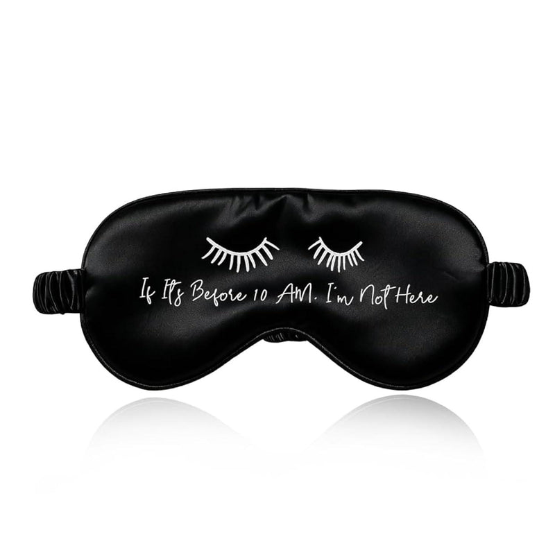 Funny Silk Eye Mask for Travel Gifts Nap Meditation Night Sleep Blindfold
