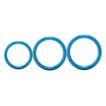 Metal Cock Testicle Ring Without Edges, Sexual Stimulation Device Prolonged Erection Sex Toy for Men(Blue, Set)