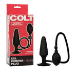 COLT XXL Pumper Plug, 6 Inch Inflatable Silicone Anal Plug with Easy Squeeze Bulb and Quick Air Release Valve Black SE-6868-25-3