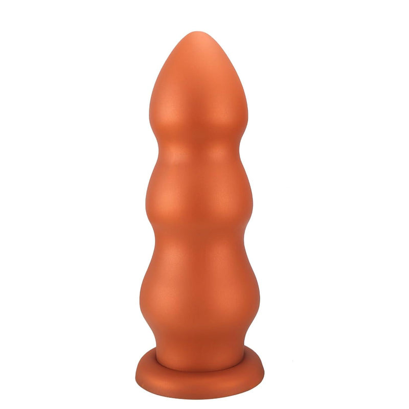 Ultra Soft Anal Butt Plug Dildo G-Spot Masturbators Adult Sex Toys with Bottom Suction Cup, Huge Silicone Anal Beads Butt Plug Anus Dilator for Beginner and Advanced Players (L)