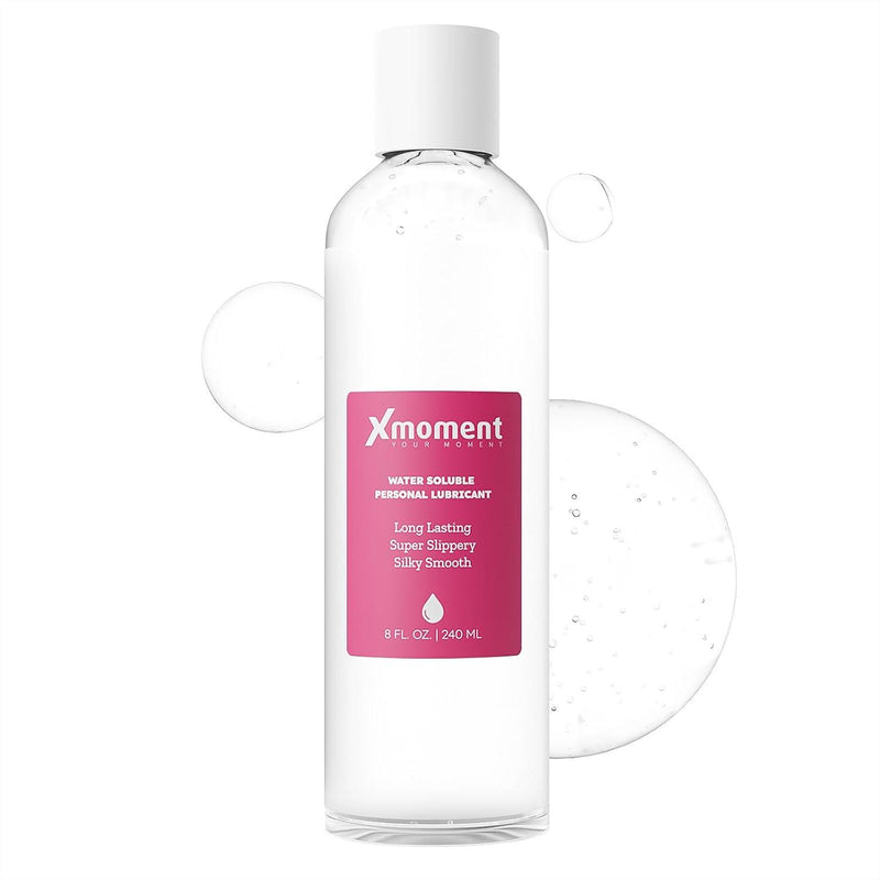 Ultra Smooth Water-Based Lube - 8 Fl Oz Personal Lubricant for Vaginal and Anal Sex, pH Balanced Lube Without Glycerin & Parabens, Slippery Massage Gel for Women, Men and Couples