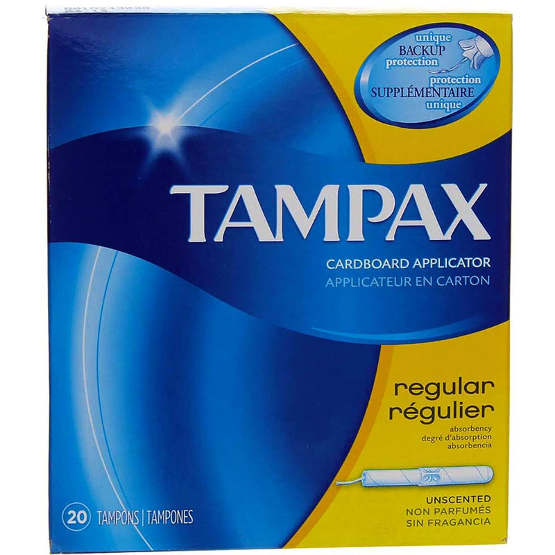 Tampax Tampons with Flushable Cardboard Applicator - Regular - 20 ct - 2 pk
