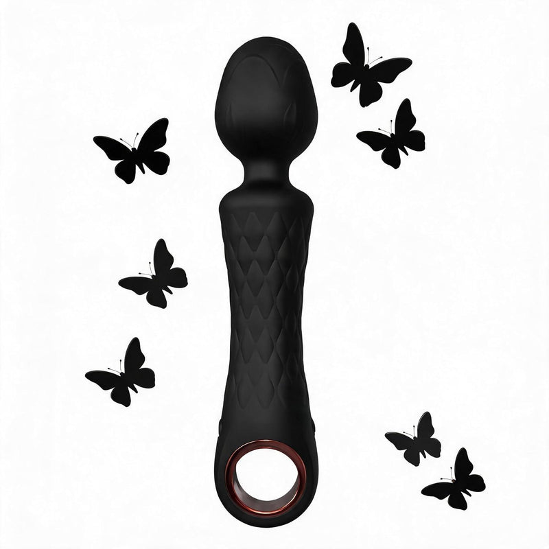 Silicone Button & APP Control Vibrator Wand with 9 Strong Modes