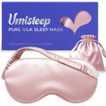 Sleep Mask, 100% Mulberry Silk Eye Mask Sleeping for Women Men