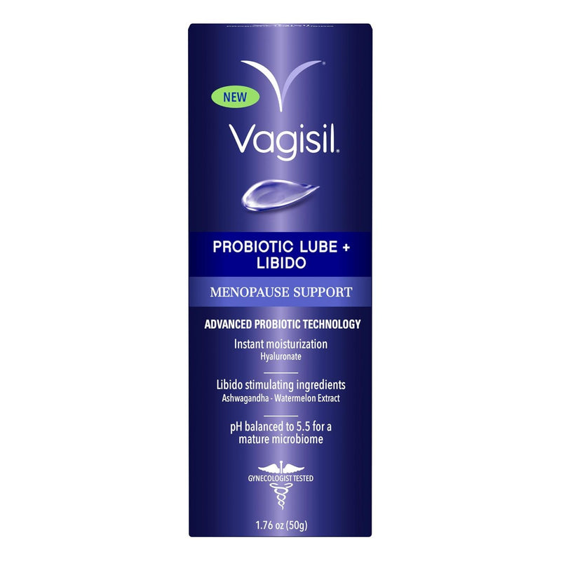 VAGISIL Menopause Probiotic Lube + Libido, Vaginal Moisturizer, 1.76 Fl Oz