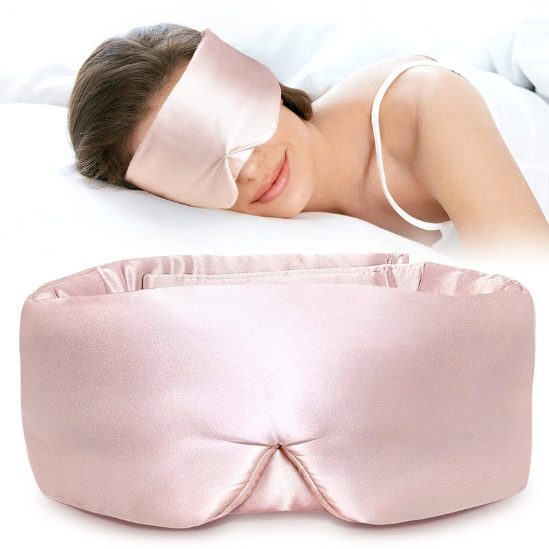 Silk Sleep Mask for Side Sleeper, Eye Mask Sleeping for Women Men
