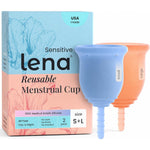 Sensitive Menstrual Cups 2-Pack Ultra-Soft Set, Small & Large