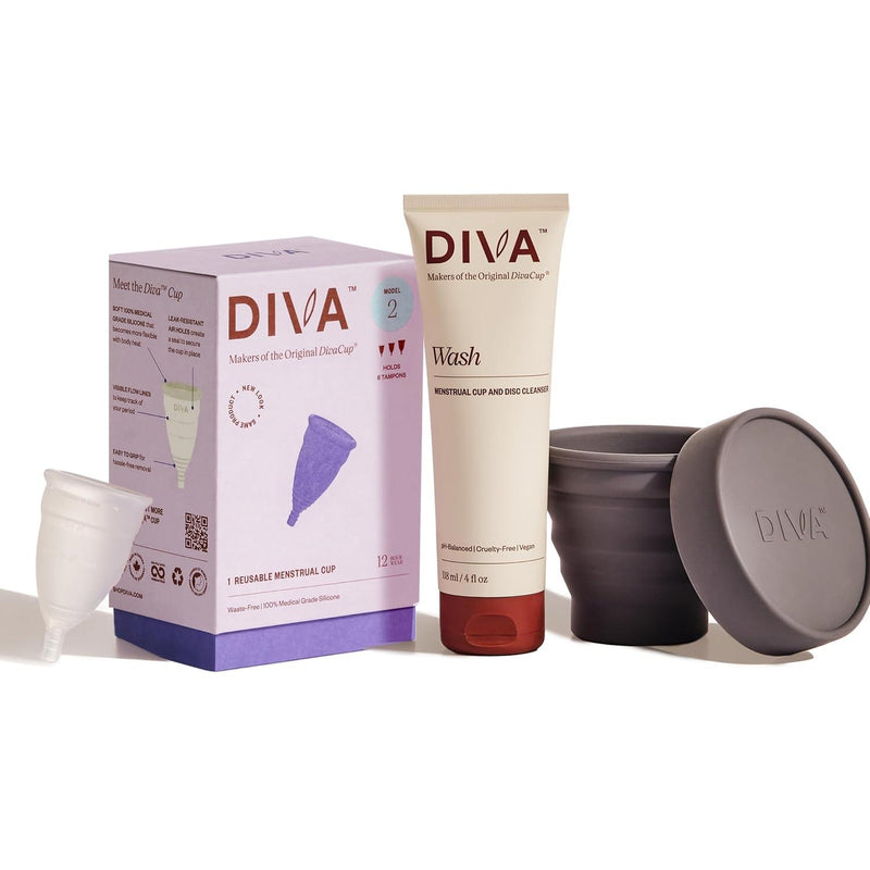 DIVA Cup Model 2, Wash & Shaker Cup Combo, Model 2