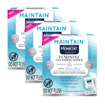 Maintain by Boric Acid Feminine Wipes, Fragrance-Free, 12 Ct, 3 Pk