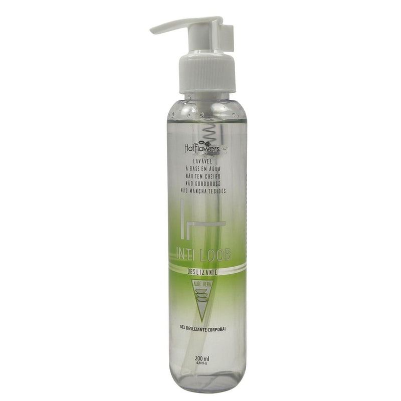 Intiloob Body Massage Glide Gel, Water-Based Formula for Smooth Body Massage, Non-Sticky, Easy to Clean, 200ml / 6.76 fl oz (Aloe Vera)