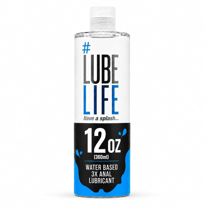 LUBELIFE Water Based 3X Anal Lube, Personal Lubricant, 12 Fl Oz