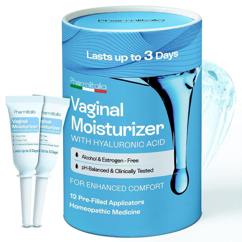 Vaginal Moisturizer | Long-Lasting Gel Relieves Vaginal Dryness, Itching & Irritation | pH-Balanced Fragrance-Hormone Free | Hyaluronic Acid and Glycerin | Pre and Post Menopausal Care, 12 Applicators