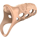 Vibrating Cock Ring Penis Sleeve - App Control Male Vibrator Penis Extender Adult Couples Sex Toys for Men Penis Testicles G Spot Stimulation,Penis Ring Vibrators Women Pleasure (Brown)