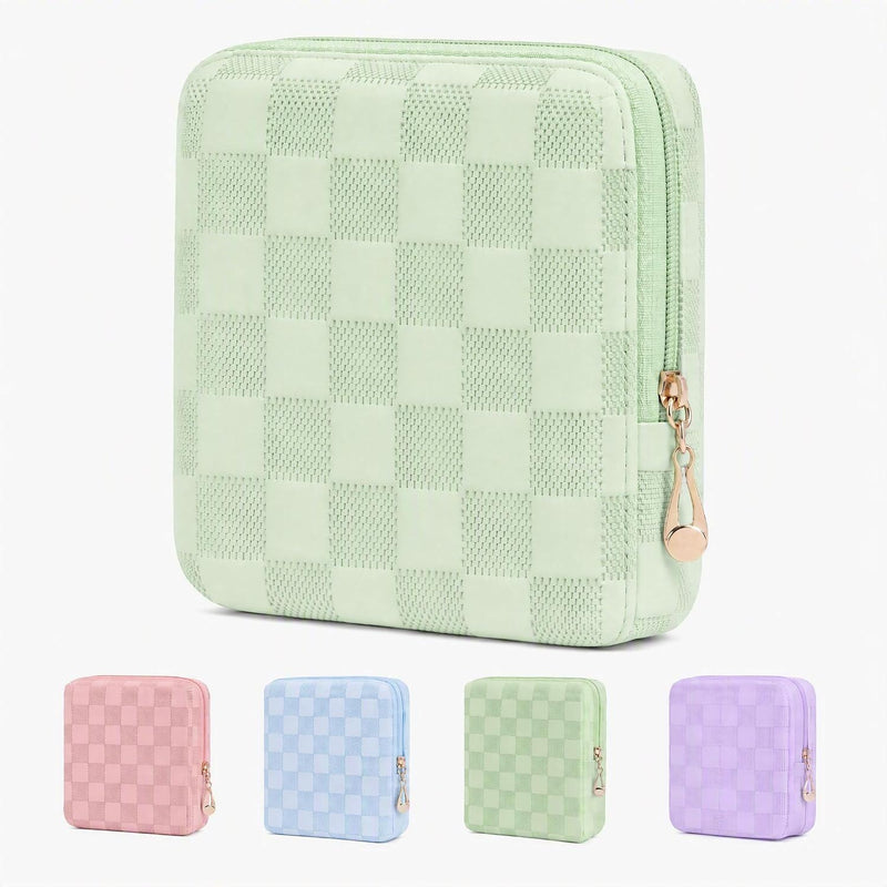 Period Bag for Women Girls | PU Leather Sanitary Napkin Storage Bag | Cute Pads Bags for Period | Discreet Menstrual Pouch for Pads, Tampons, Menstrual Cups | Perfect for Travel & Daily Use