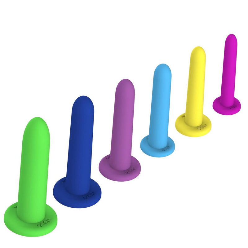 Doctor Desire Silicone Wand Kit | 6 Sizes | Adult Massage Trainer Tool Set for Women & Men | Strong Suction Cup Base for Prostate Expansion & Hands-Free Use | Hands Free Tapered Design w/ Travel Bag