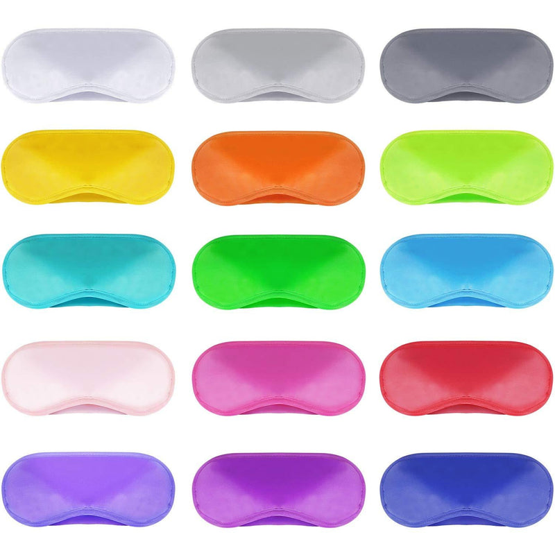 30 Pcs Blindfolds Sleep Eye Masks Cover Adjustable, Multicolored