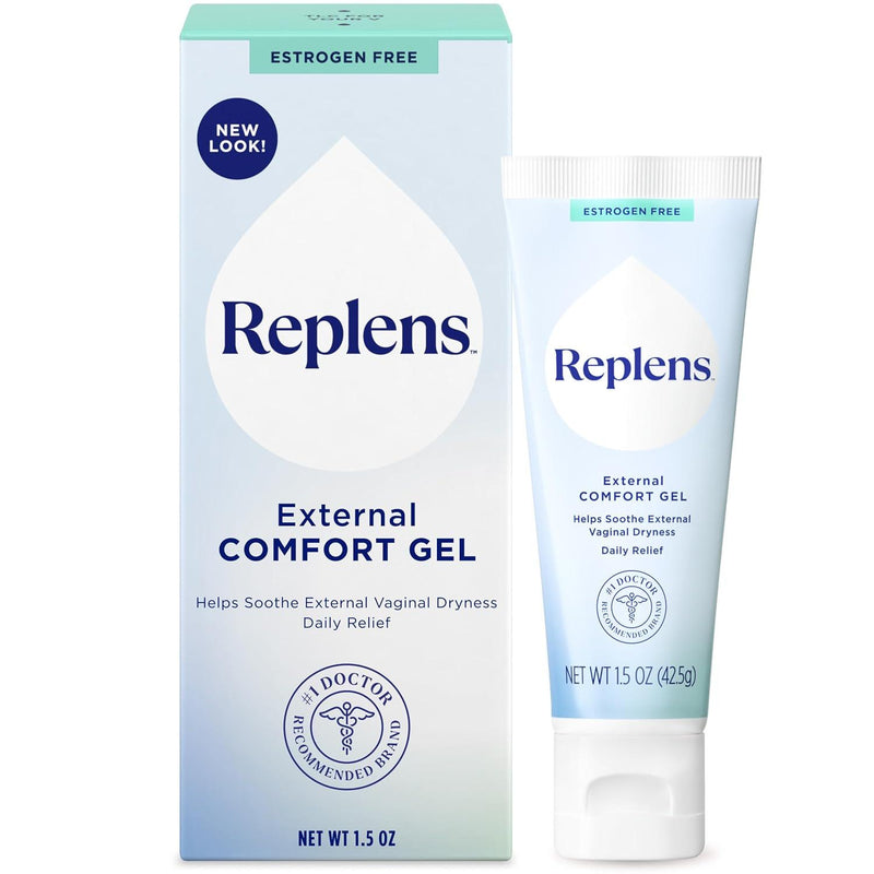 Replens External Comfort Gel to Soothe Vaginal Dryness, 1.5 Oz