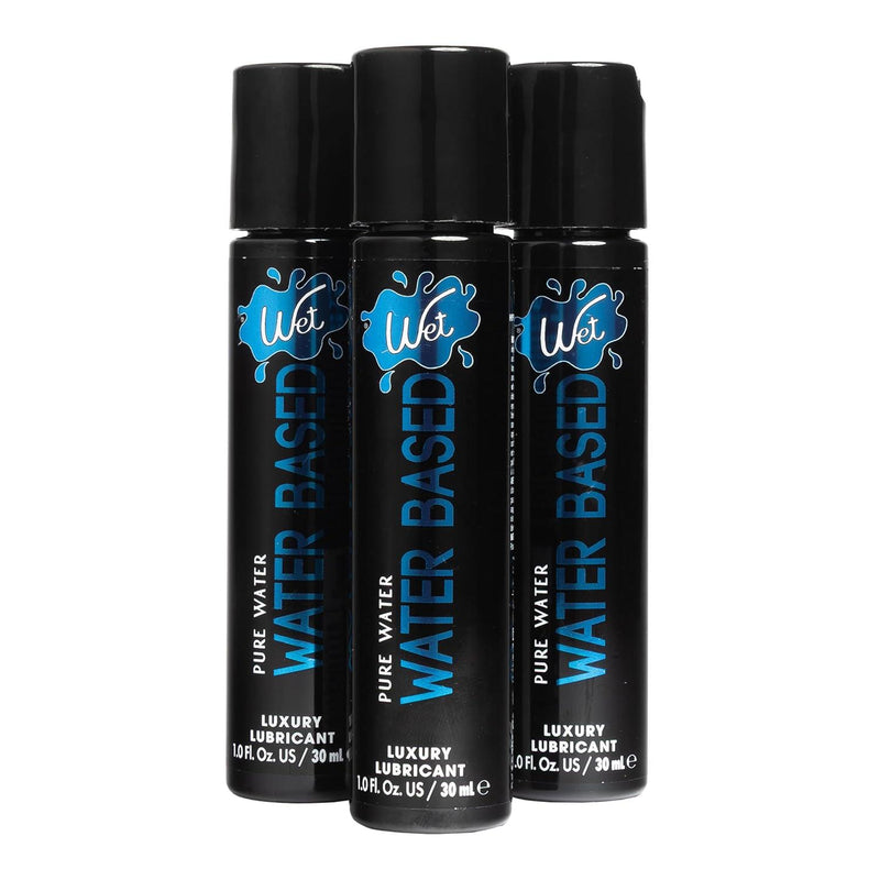 Pure Water-Based Lube, Long-Lasting, pH-Balanced, 1 Fl Oz (Pack of 3)