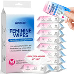 Feminine Wipes 64 Count, Impossibly Compact Travel Mini Packs