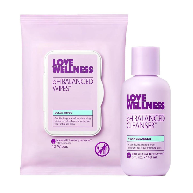 pH Balanced Cleanser & Wipes | Feminine Care Essentials Duo