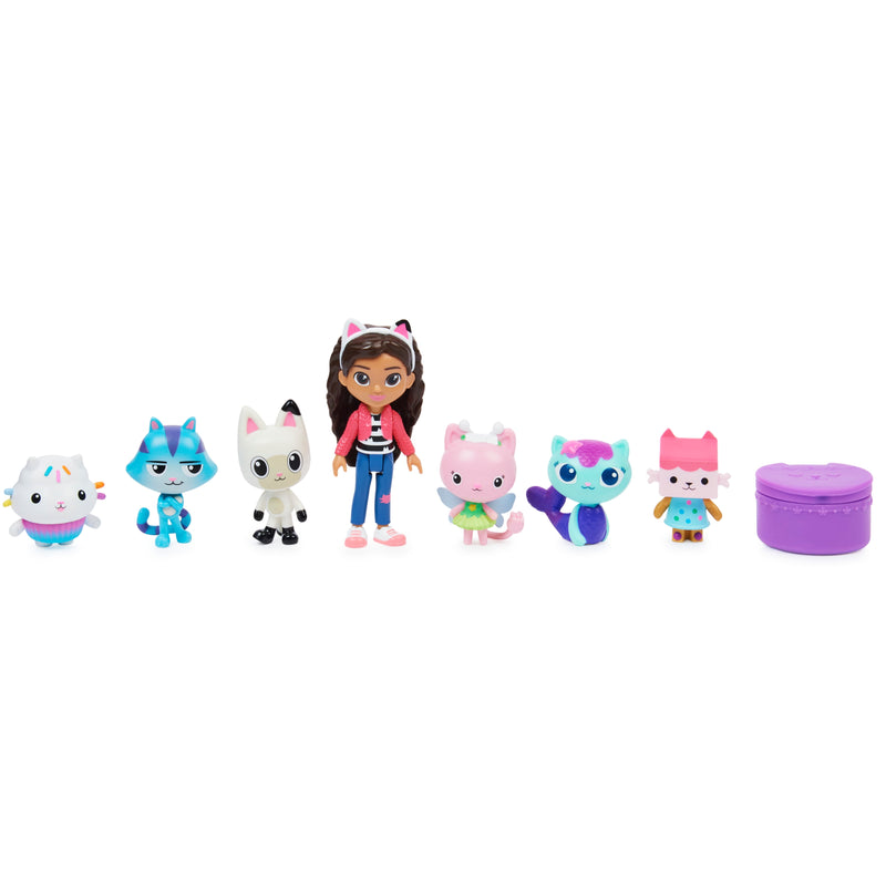 Dollhouse, Deluxe Gift Set With 7 Toy Doll Figures Ages 3 And Up