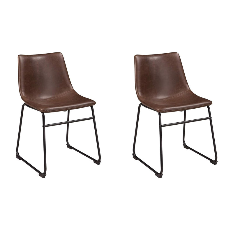 Signature Design By Ashley Mid Century Centiar Dining Bucket Chair Set Of 2, B