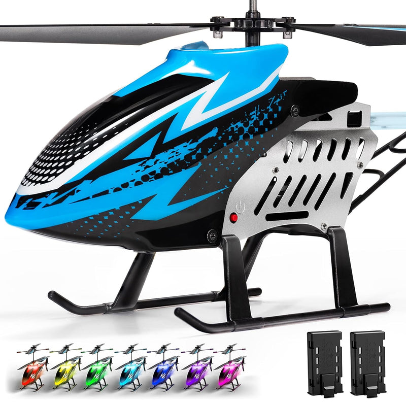 Rc Helicopters Big Remote Control Helicopter For Kids Adults With 7+1 Led Ligh